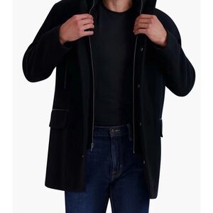 Cole Haan Men's Black Trench Coat